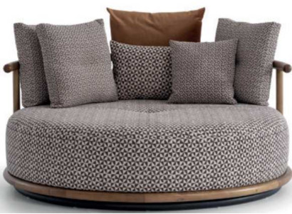 Design sofa for living room modern with luxury furniture seat cushion round sofa